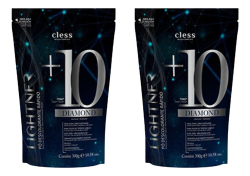Po Descolorante Lightner Diamond 300g - Kit C/ 2un Tom Sem tom