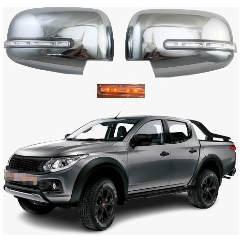 Par Aplique C/led Retrovisor L200 Triton Gl 2.4 2017 À 2025