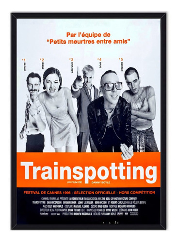 Cuadro Enmarcado - Afiche Película Trainspotting 