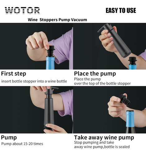 Bombilla De Vacío Con Tapón Para Preservar Vino Fresco