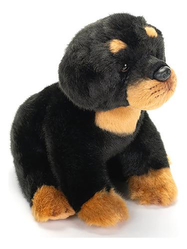 Demdaco Nat Y Jules Sentado Pequeño Perro Rottweiler Juguete