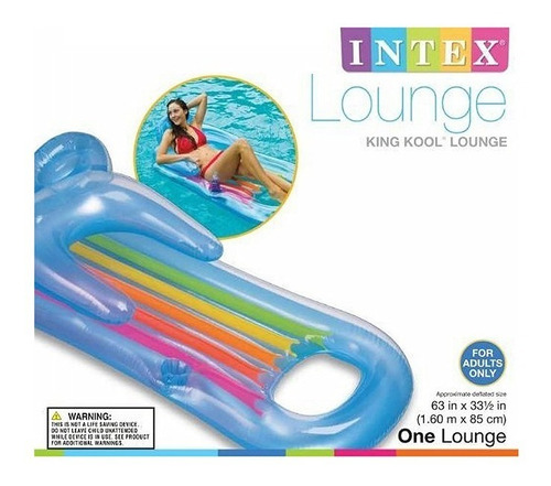 Colchoneta Inflable Pileta Intex Rey Kool 160x85 Cm