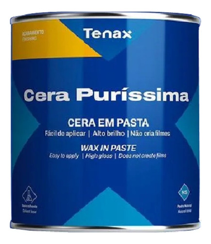 Cera Em Pasta Carnauba Transparente 1,2l - Tenax