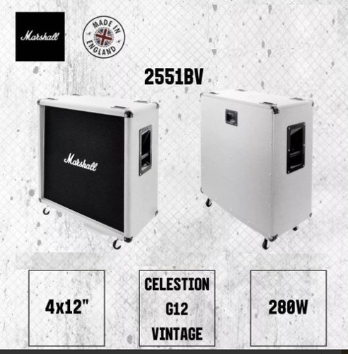 Gabinete Marshall 2551bv Silver Jubilee 4x12 Reta 280w