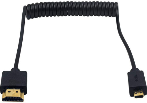 Duttek - Cable En Espiral Micro Hdmi A Hdmi, Cable En Esp...