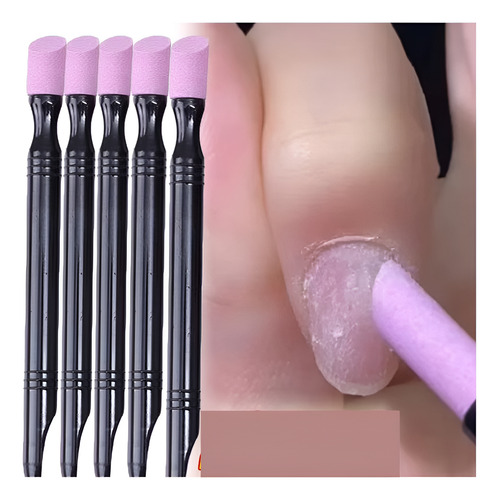 5 Unidades, Bolígrafo Pulidor, Pulidor, Lápiz De Manicura, Negro /purpura Bolígrafo