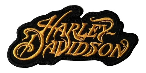 Parche Bordado Letras Harley Davidson, Lettering Tex Harley 