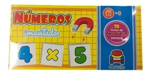 Juego De Numeros Imantados Madera Pintada Banquito Argentino