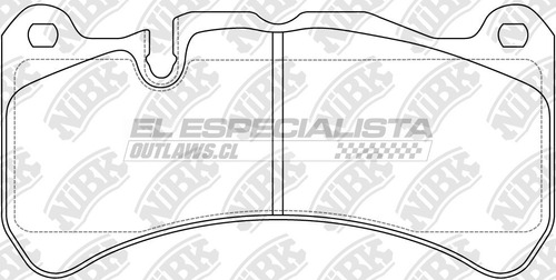 Pastilla Freno Mercedes-benz Slk 55 Amg 5.4 2006 Nibk Del