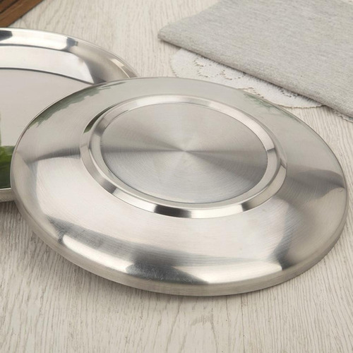 4x Licencia De Material Acero Inoxidable - Platos De Vajilla