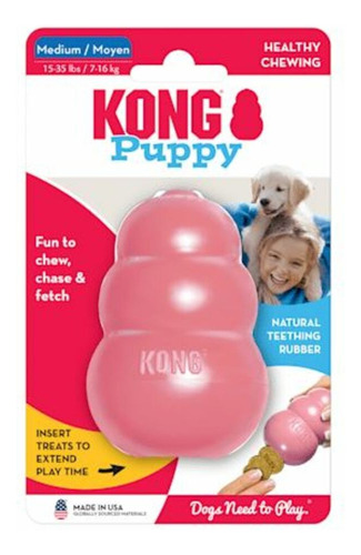 Kong Puppy Medium Rosado