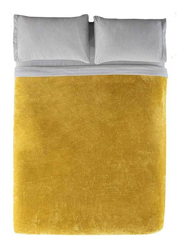 Cobertor Amarillo Matrimonial Ligero Mostaza Vianney Nunn