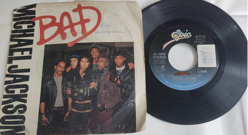 Lp Michael Jackson 45 Rpm Bad Escaso