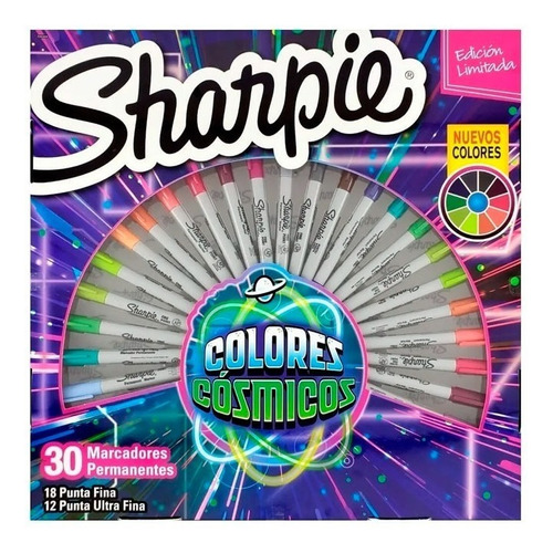 Marcadores Sharpie Colores Cósmicos Ruleta X30 2060868