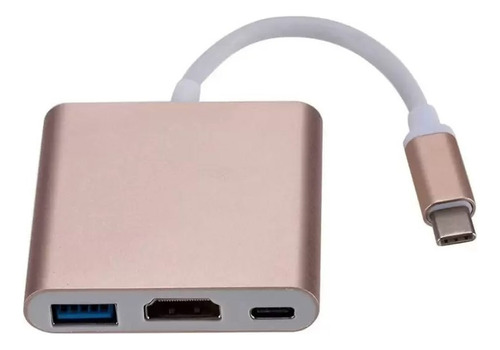 Adaptador Tipo C Para Hdmi 4k Usb 3.0 Hub Macbook Air P