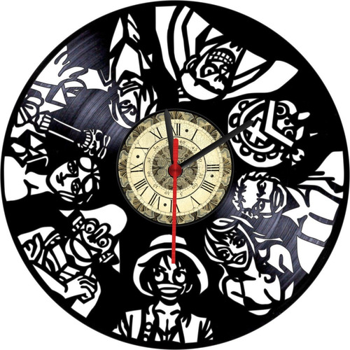 Reloj En Vinilo Lp / Vinyl Clock  One Piece Anime