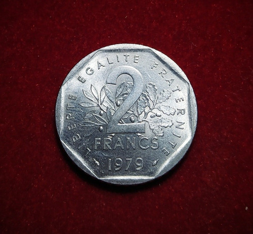 Moneda 2 Francos Francia 1979 