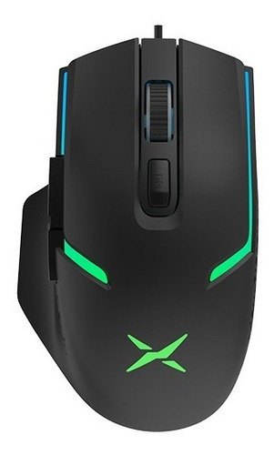 Mouse Alambrico Gaming Rgb  6 Botones Delux M588bu Acme