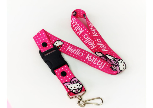 Hello Kitty Lanyard Cordón Portagafete Correa Cinta Llaves