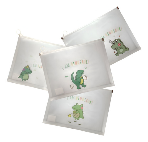 4 Folder Para Documentos A4 Diseños Kawaii Dibujos Tiernos Dinosaurios