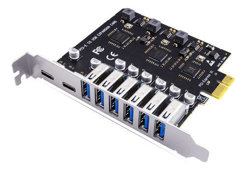 Tarjeta De Expansión Pci-e Usb 3.2 Y C Pcie A Usb Controller