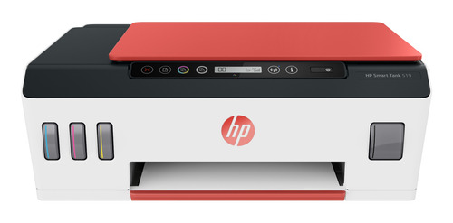 Impresora a color  multifunción HP Smart Tank 519 con wifi blanca y negra y roja 200V - 240V