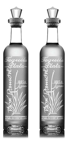 Pack De 2 Tequila Don Ramon Plata Punta Diamante 750 Ml