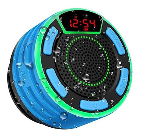 Altavoz Impermeable Portátil Bluetooth Basspal Ipx7 Led