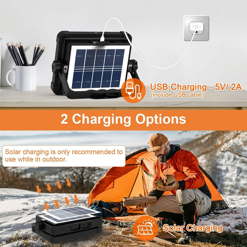 Luz De Trabajo Led Portátil Con Batería Recargable 15000mah