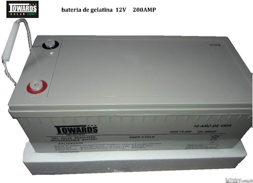 Imagen 1 de 3 de Bateria De Gelatinas 12 Vt 200 Amp