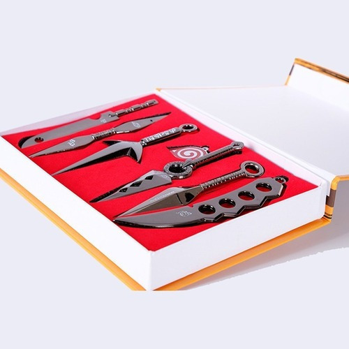Conjunto De Armas De Metal Kunai Shuriken, 7 Peças