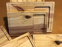 Comprar Tablas Para Asado Xl 25x35 Y Espacio Para Guarnicion (x12) Color Marrón Tablas De Asado