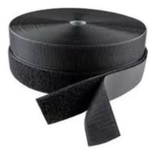 Velcro 2.5 Cm Ancho Negro Ambas Partes De 25m 100% Nylon