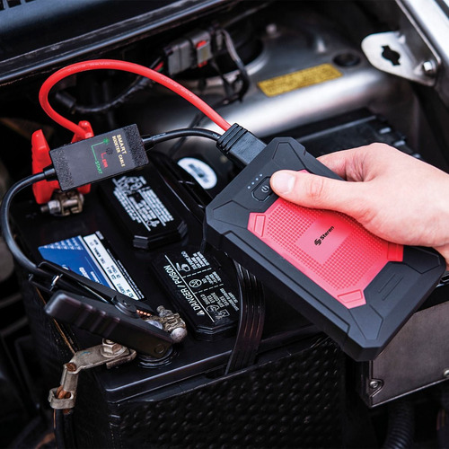 Imagen 4 de 4 de Arrancador Para Auto Compacto Power Bank Linterna Led Steren