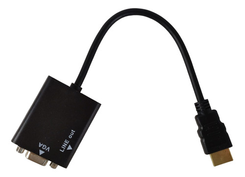 Adaptador Convertidor Hdvt A Vga+ Cable Jack A Jack Macho 