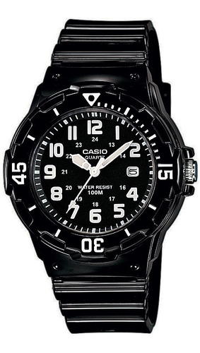 Reloj pulsera Casio LRW-200 con correa de resina color negro