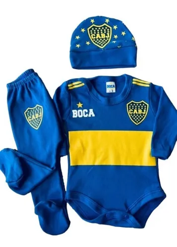 Conjunto bebe boca juniors clearance