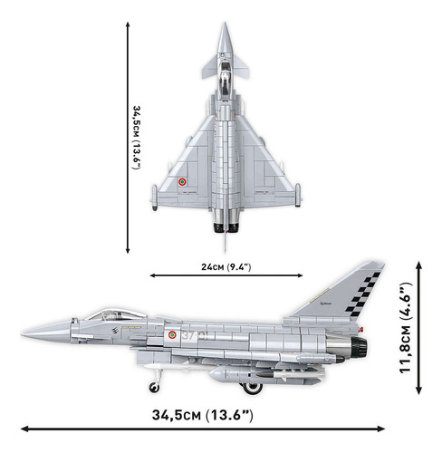 Juego De Armar Eurofighter F2000 Tifón Escala 1:48