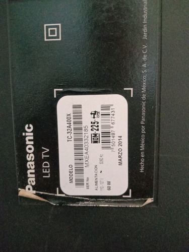 Tarjeta Fuente Panasonic Tc-32a400x (Usado)