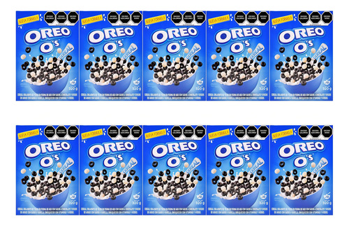 Cereal Oreo O´s Chocolate Y Vainilla 311 G 5 Cajas
