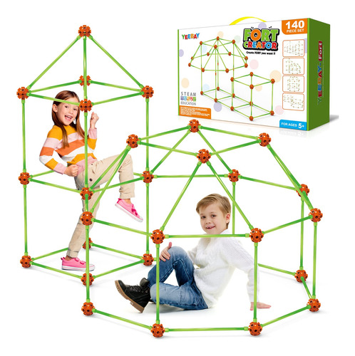 Kit De Construccion De Fortalezas Para Ninos De 4, 5, 6, 7,