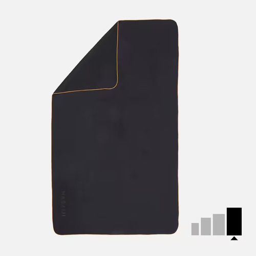 Toalla Microfibra Nabaiji Negra Talla Xl 110x175 Cm Negro Lisa