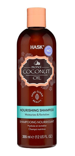 Imagen 1 de 1 de Hask Shampoo Monoi Coconut Oil 355 Ml