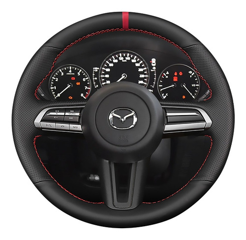 Funda Forro De Volante Mazda 3 Cx3 2019 2020 2021 Piel Real