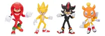 Comprar Kit Sonic 3 Figuras Knuckles Super Sonic Shadow Chao Tails