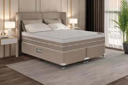 Cama+ Colchão Castor King Premium Oneface Tecnopedic 193x203 Cor