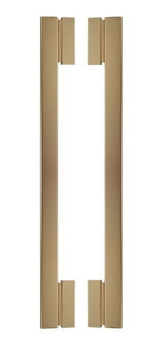 Puxador Para Porta Moma Dourado Zen Duplo 80 Cm (800 Mm)