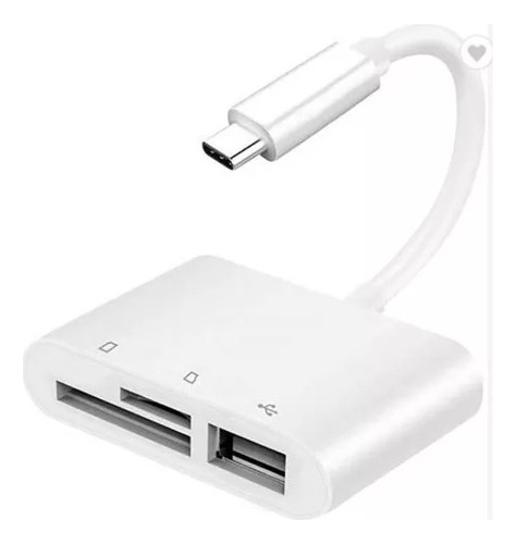 Adaptador Usb-c Para Sd/microsd/usb Para Tablet, Cel, Compu