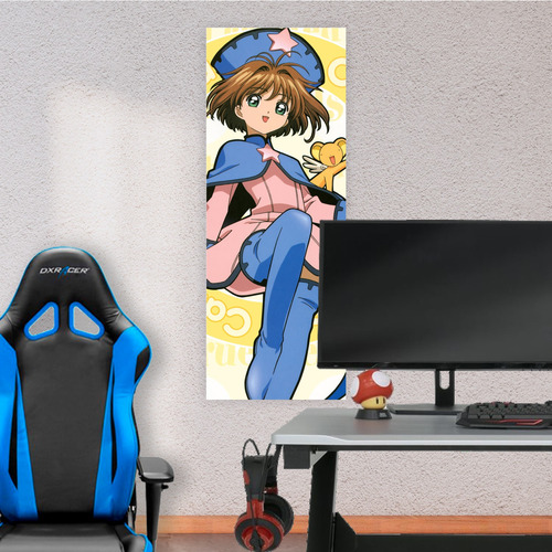 Cuadro Grande 30x80 Cm Sakura Card Captor Sakura Y Kero