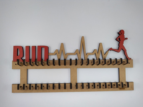 Porta-medalha Para Corrida De Rua Mulher Com 40 Ganchos